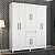 Guarda Roupa 8 Portas Munique Casal Branco Demóbile - Imagem 2