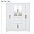 Guarda Roupa 8 Portas Munique Casal Branco Demóbile - Imagem 7