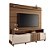 Home Theater Rack Bold Castanho / Off White - HB - Imagem 1