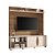 Home Theater Rack Luxor Castanho / Off White - HB - Imagem 1