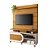 Home Theater Rack Orbis Cinamomo / Off White - HB - Imagem 1