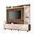 Home Theater Rack Titan Castanho / Off White - HB - Imagem 1