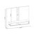 Home Theater Suspenso Form Castanho / Off White - HB - Imagem 4