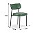 Kit 2 Cadeira Estofada Sala de Jantar Mila Courissimo Verde - Imagem 8