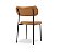 Kit 2 Cadeira Estofada Sala de Jantar Mila Courissimo Whisky - Imagem 5