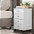 Mesa de Cabeceira 4 Gavetas Presence Branco - Demóbile - Imagem 2