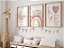 Kit 3 Quadros Decorativos Infantil Love Arco Íris Sol Boho Quarto Menina - Imagem 2