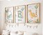 Kit 3 Quadros Personalizado com Nome Dinossauro Quarto Menino - Imagem 1