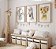 Kit 3 Quadros Decorativos Animais Flores Quarto Menina - Imagem 3