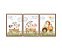 Kit 3 Quadros Animais Fazendinha Trator Quarto Menina - Imagem 3