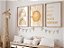 Kit com 3 Quadros Sol Arco-íris Amarelo Decoração Quarto - Imagem 2