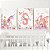 Kit 3 Quadros Unicórnio Castelo Personalizado com Nome Quarto Menina - Imagem 1