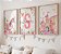 Kit 3 Quadros Unicórnio Castelo Personalizado com Nome Quarto Menina - Imagem 2