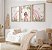 Kit 3 Quadros Fada Arco Íris Rosa Quarto Menina - Imagem 3