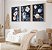 Kit 3 Quadros Astronauta Planetas Espaço Foguete - Imagem 2