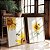 Kit 3 Quadros Girassol Abelha Bee Happy - Imagem 2