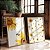 Kit 3 Quadros Girassol Abelha Bee Happy - Imagem 3