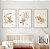 Kit 3 Quadros Ursinho Neutro Nuvem Lua Quarto Bebê Infantil - Imagem 2