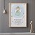 Quadro Oração Santo Anjo Anjinho Azul Quarto Bebê Infantil - Imagem 1