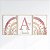 Kit 3 Quadros Arco-Íris Flores Rosa Personalizado com Nome - Imagem 3