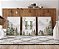 Kit 3 Quadros Floresta Montanhas Personalizado com Nome - Imagem 2