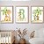 Kit 3 Quadros Dinossauros Personalizado com Nome - Imagem 1