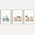 Kit 3 Quadros Fazendinha Animais Trator Quarto - Imagem 1