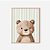 Kit 3 Quadros Animais Floresta Quarto Infantil - Imagem 5
