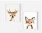 Kit 3 Quadros Animais Floresta Quarto Infantil - Imagem 7