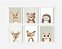 Kit 3 Quadros Animais Floresta Quarto Infantil - Imagem 3