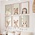 Kit 3 Quadros Animais Floresta Quarto Infantil - Imagem 2