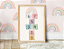 Kit 3 Quadros Números Alfabeto Arco-Íris Rosa Educativo - Imagem 3