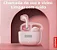 Fone Lenovo Bluetooth LP40 rosa - Imagem 2