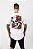 CAMISETA SKULL RED ROSES - BRANCA - Imagem 1