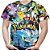 Camiseta Masculina Pokemon Estampa Total MD02 - Imagem 1