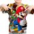 Camiseta Infantil Mario Bros Estampa Total Md01 - Imagem 1