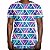 Camiseta Masculina Longline Swag Tecno Geométrico Estampa Digital - Imagem 1