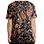 Camiseta Masculina Longline Swag Vintage Floral Estampa Digital - Imagem 2
