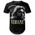 Camiseta Masculina Longline Nirvana Estampa digital md03 - Imagem 1
