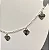 Choker pingentes corações diamantados - Imagem 1