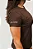 Camiseta Dry Poliamida Marrom - Imagem 4