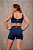 Shorts de Treino Feminino Longo Murigú Basic Classic Marinho - Imagem 2