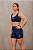 Shorts de Treino Feminino Longo Murigú Basic Classic Marinho - Imagem 3