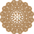 Mandala Floral Decorativa 2 em MDF Cru - Imagem 1