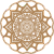 Mandala Floral Decorativa 4 em MDF Cru - Imagem 1