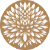Mandala Floral Decorativa 13 em MDF Cru - Imagem 1