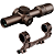 Luneta T-Eagle Optics Shortdot LPVO EOS 1.2-6x24 IR TAN + Mount T-Eagle 5027S - Imagem 1