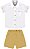 CONJUNTO HAVE FUN CAMISA DE TECIDO E BERMUDA DE SARJA - Imagem 1