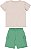 CONJUNTO INFANTIL PARA MENINOS COM CAMISETA E BERMUDA (BEGE) UP BABY - Imagem 3