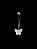 Piercing Umbigo Borboleta Slim - Imagem 1